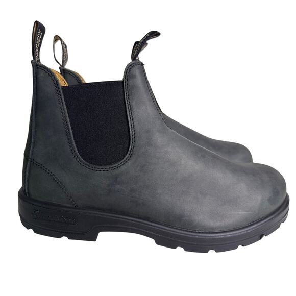 Blundstone 587 Rustic Black Chelsea Boot Men's US 12 Premium Leather Pull On - Picture 1 of 12